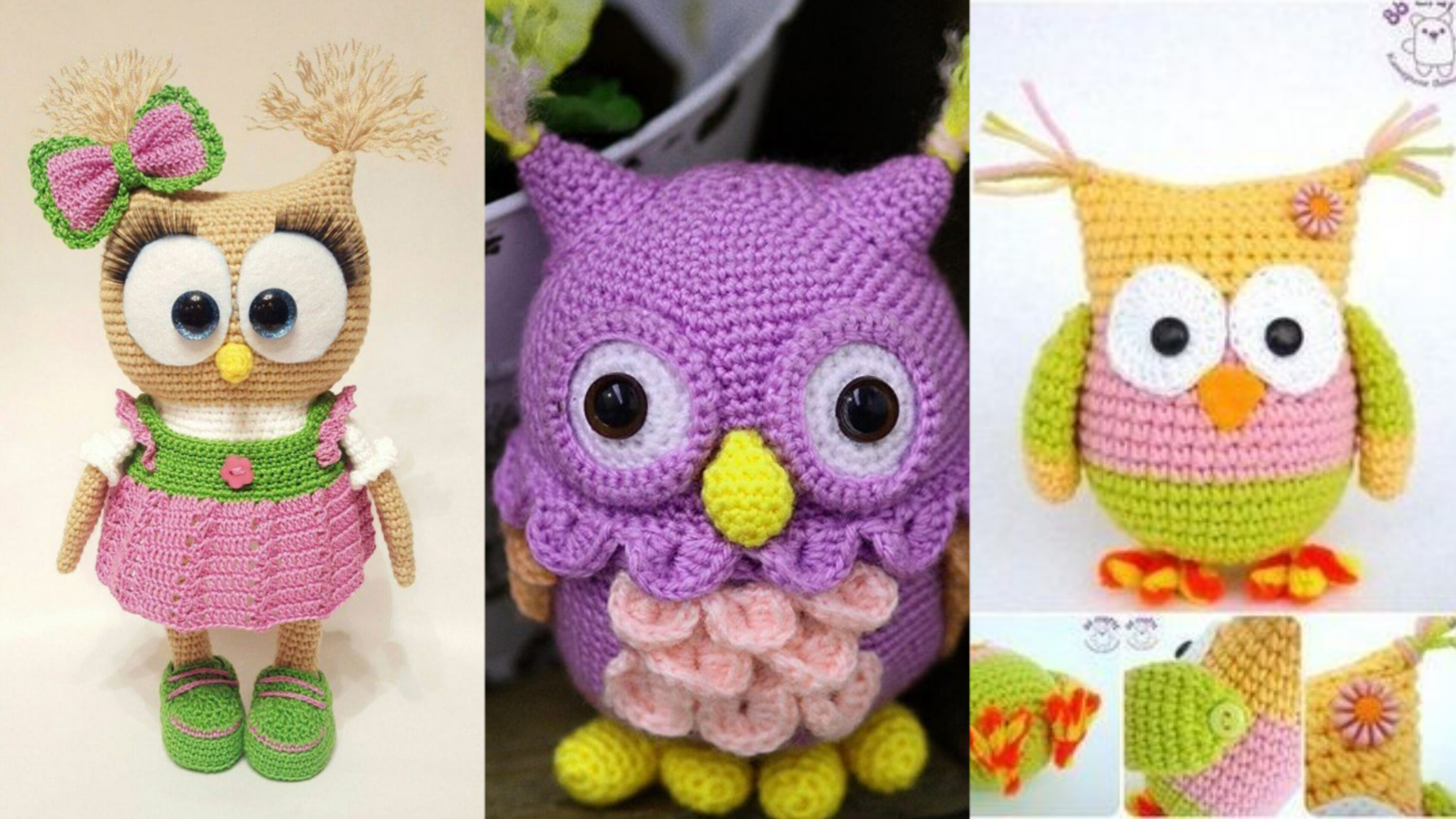 Velvet Rope Amigurumi Owl Making