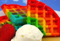 Whip Up Dazzling Rainbow Waffles
