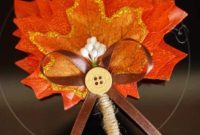 Elegant Autumnal Foliage Wedding Boutonnière
