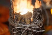 Woodland Hearth Bark Lantern