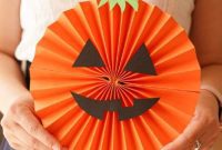 Fun and Easy Halloween Paper Fan Decor