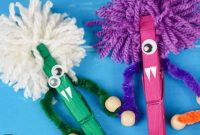 Spooktacular Clothespin Monster Craft