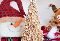 DIY Mini Christmas Trees from Upcycled Pistachio Shells