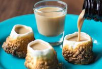 Turn Marshmallows into Edible Baileys Shot Glasses