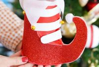 Upcycled Plastic Bottle Santa Boot Decor