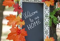 Chalkboard Charm: Upcycled Tray Autumn Wreath