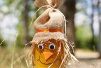 Whimsical Fall Scarecrow Jar Craft