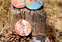 Autumnal Wood Slice Photo Keepsakes