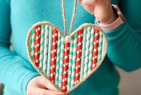 Crafty Paper Straw Heart Wall Decor