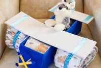 Cloud Nine Diaper Plane Baby Shower Gift