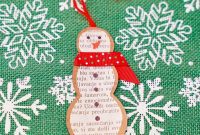 Vintage Book Page Snowman Ornament