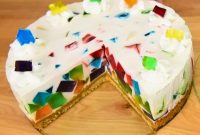 Create a Stunning Layered Rainbow Jello Cake