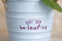 DIY Cricut Vinyl Inspirational Flower Pot Designs 3 Unique Ideas