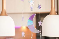 Celestial Sparkle DIY Upcycled CD Moon and Stars Baby Mobile