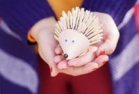 Rustic Foam Hedgehog: An Easy Autumn Craft for Kids