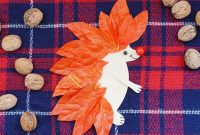 Sweet Paper Hedgehog with Botanical Quills Free Template