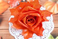 Elegant Autumn Rose Displays Crafted from Faux Foliage