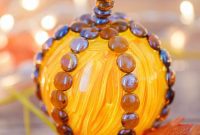 Adorable Dollar Store Glass Fishbowl Pumpkin Craft