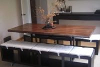DIY Modern Dining Benches from Modular Shelving