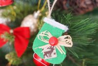 Charming Felt Ice Skate Christmas Tree Decor
