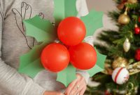 Oversized Holly Berry and Leaf Festive Decor