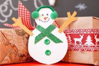 Simple Snowman Christmas Card Craft for Children
