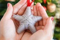 Charming Rustic Yarn Star Tree Ornament