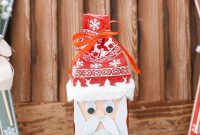 Jolly Upcycled Milk Carton Santa Candy Box