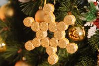 Sparkling Upcycled Wine Cork Snowflake