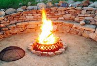 Stone Fire Pit with Ample Seating: A DIY Backyard Masterpiece