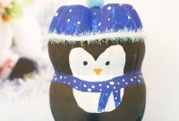 Upcycled Plastic Bottle Penguin Craft for Kids