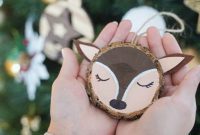 Naturally Charming Reindeer Wood Slice Decor