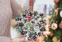 Festive Pinecone Ball Door Ornament