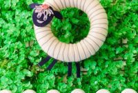 Whimsical Woolly Lamb Easter Wreath