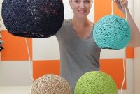 Craft Your Own Stunning Yarn Globe Lampshade