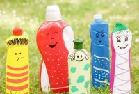 Craft Upcycled Bottle Characters for a DIY Bowling Game
