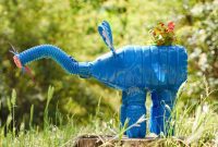Upcycled Bottles Blossom into Adorable Elephant Planters