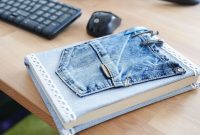 Craft a Stylish Denim Book Cover with Pockets