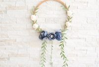 Denim Blooms Door Wreath