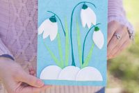 Exquisite Handcrafted Paper Tulip Greeting