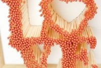 Matchstick Heart Art