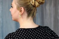 Stunning Braided Donut Bun Updo