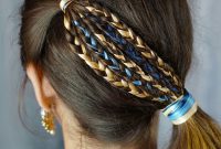 Captivating Ribbon Braided Side Ponytail