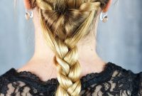 Artfully Twisted Low Braided Ponytail
