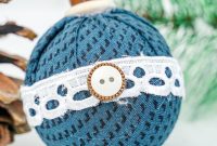 Chic Fabric Holiday Bauble