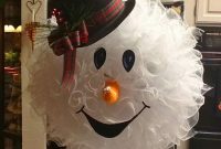 Festive Front Door Fun: DIY Snowman Wreath