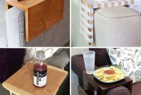 25 Ingenious DIY Sofa Arm Table Ideas