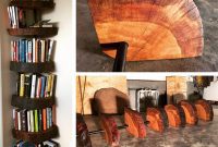 DIY Oak Tree Bookshelf Project