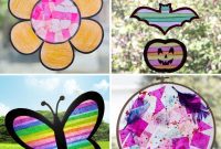 23 Vibrant DIY Tissue Paper Suncatcher Projects
