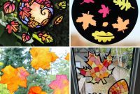 25 Sparkling Leaf Suncatcher Ideas for Fall